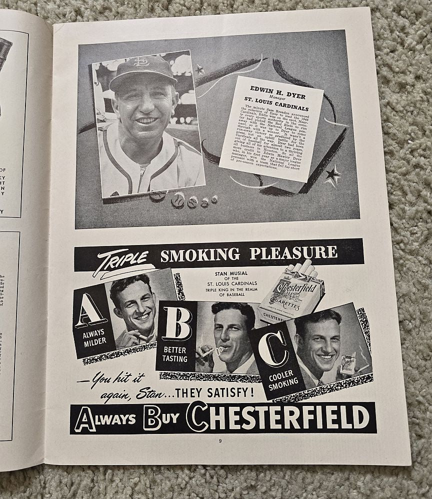 1946 World Series Program St. Louis Cardinals vs. Boston Red Sox Game 6
