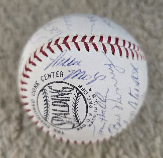 1965 San Francisco Giants Team Signed Baseball /w 26 Sigs Willie Mays