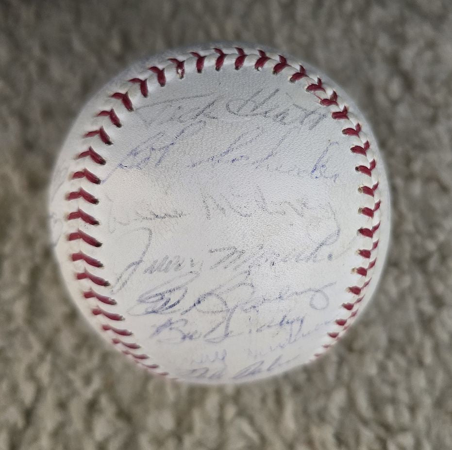 1965 San Francisco Giants Team Signed Baseball /w 26 Sigs Willie Mays