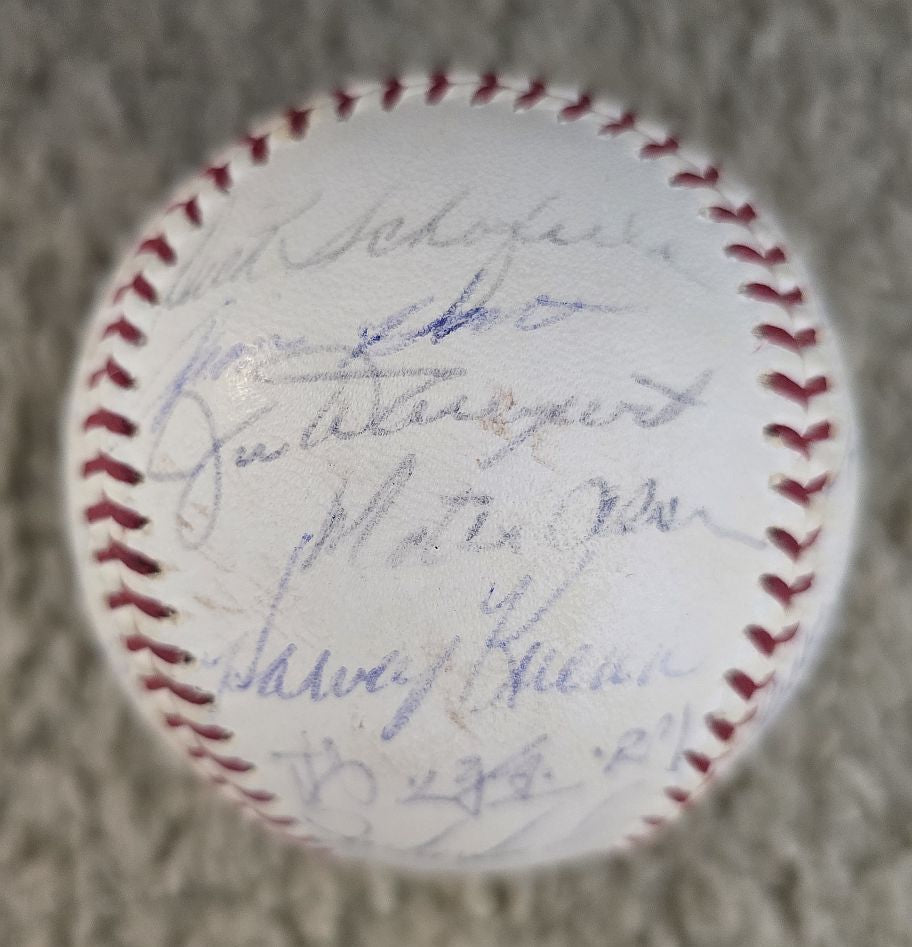 1965 San Francisco Giants Team Signed Baseball /w 26 Sigs Willie Mays