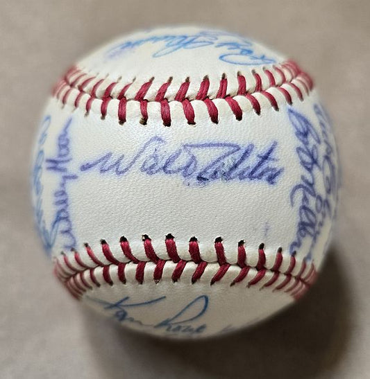 1963 Dodgers World Series Champions Team Signed OAL Baseball /w 28 sigs