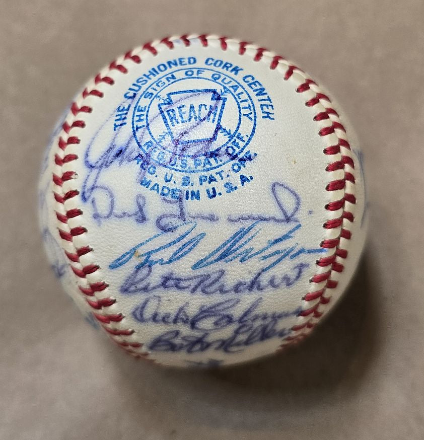 1963 Dodgers World Series Champions Team Signed OAL Baseball /w 28 sigs