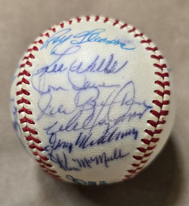 1963 Dodgers World Series Champions Team Signed OAL Baseball /w 28 sigs
