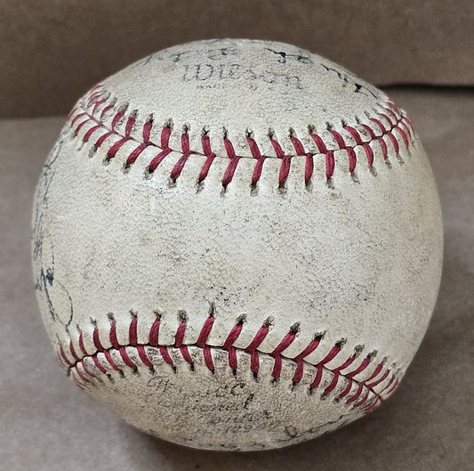 1942 Oakland Oaks PCL Champs Team Signed AUTO Baseball /w Marv Gudat