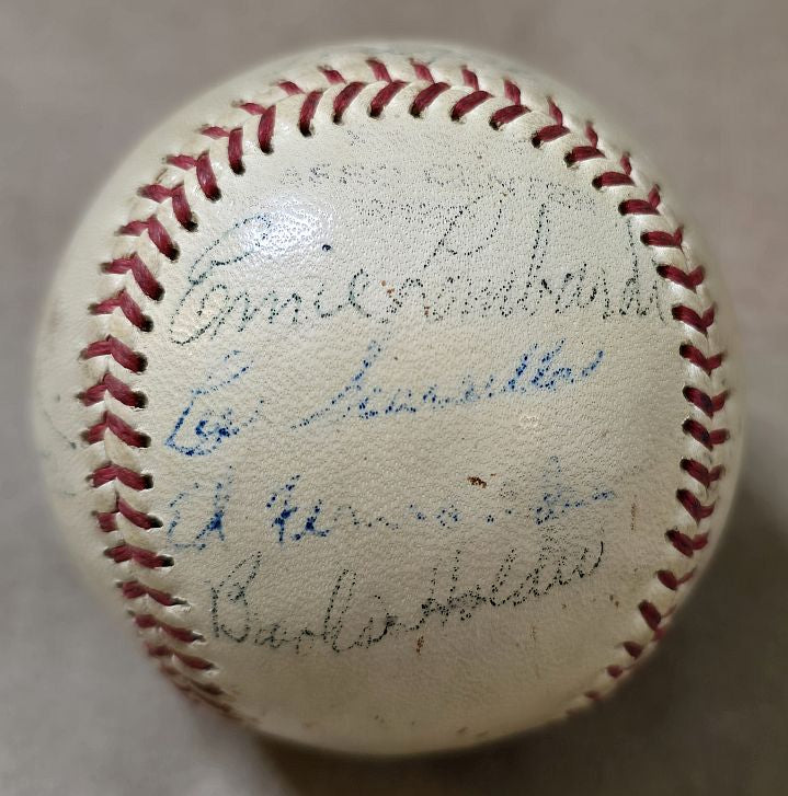 1948 Oakland Oaks PCL Champs Team Signed AUTO Baseball /w Ernie Lombardi Billy Martin