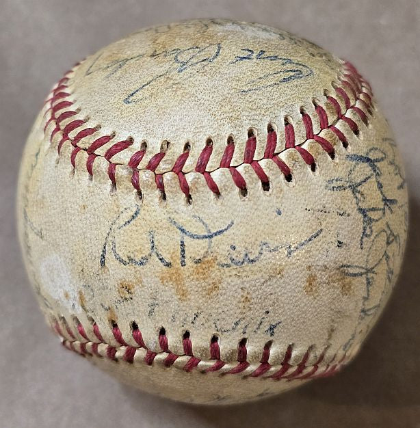 1958 Phoenix Giants Team Signed AUTO Baseball PCL /w 23 Sigs Willie McCovey – Bobby Prescott