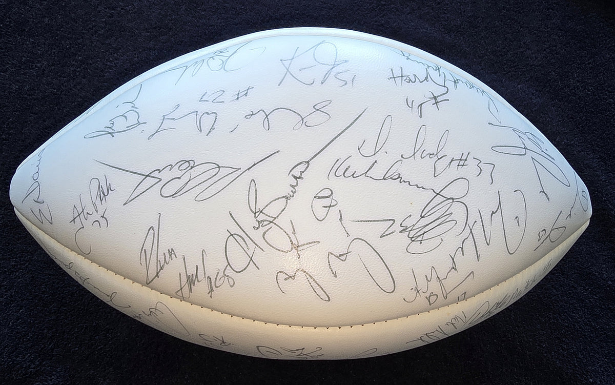 1994 San Francisco 49ers Team Signed Football Super Bowl 29 XXIX Champions /w 55 + Autographs