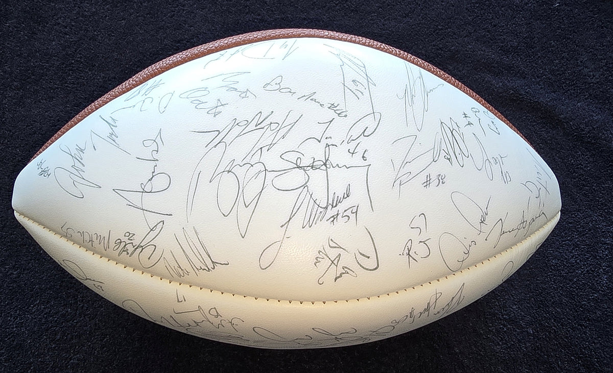 1994 San Francisco 49ers Team Signed Football Super Bowl 29 XXIX Champions /w 55 + Autographs