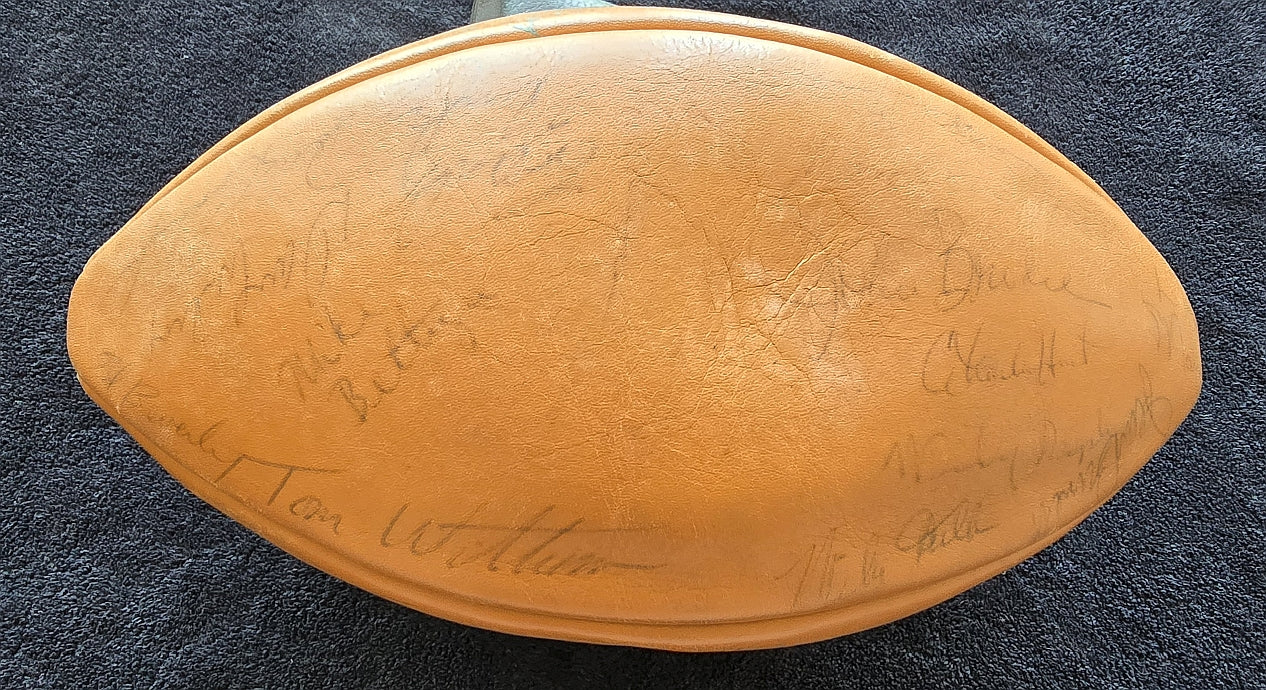 1973 San Francisco 49ers Team Signed Football NFC West Champs 45 + Autographs