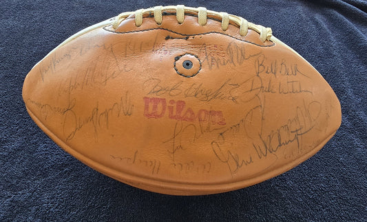 1973 San Francisco 49ers Team Signed Football NFC West Champs 45 + Autographs