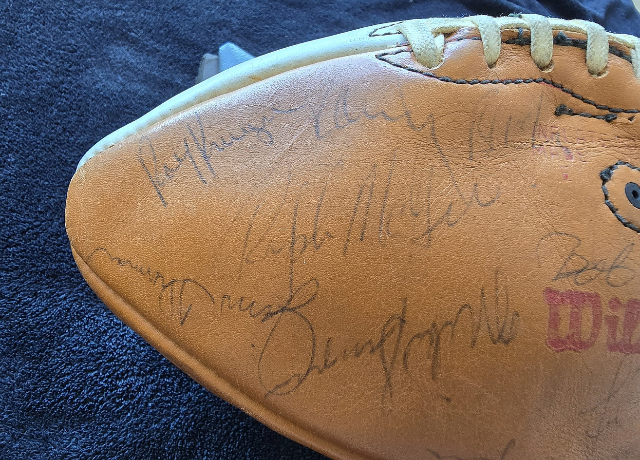1973 San Francisco 49ers Team Signed Football NFC West Champs 45 + Autographs