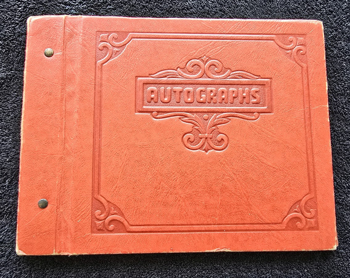 1950s In-Person Autograph Album of NFL & NBA Players w/ 17 Signatures – 1958-59 Lakers