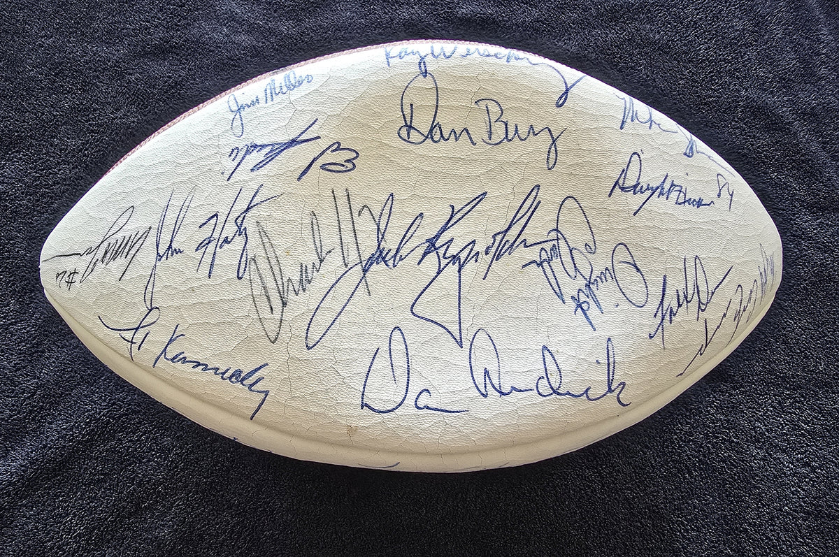 1981 San Francisco 49ers Super Bowl XVI Champions Team Signed Football /w 40 plus Autographs