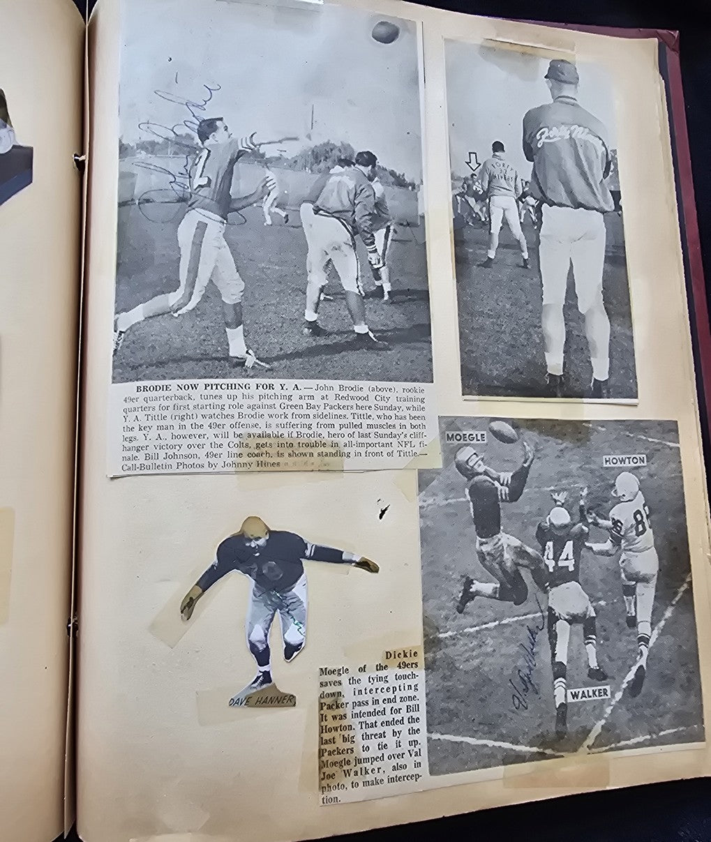 1950s Baseball Football Basketball Scrapbook /w Approximately 350 Autographs Rogers Hornsby x 3 Loaded