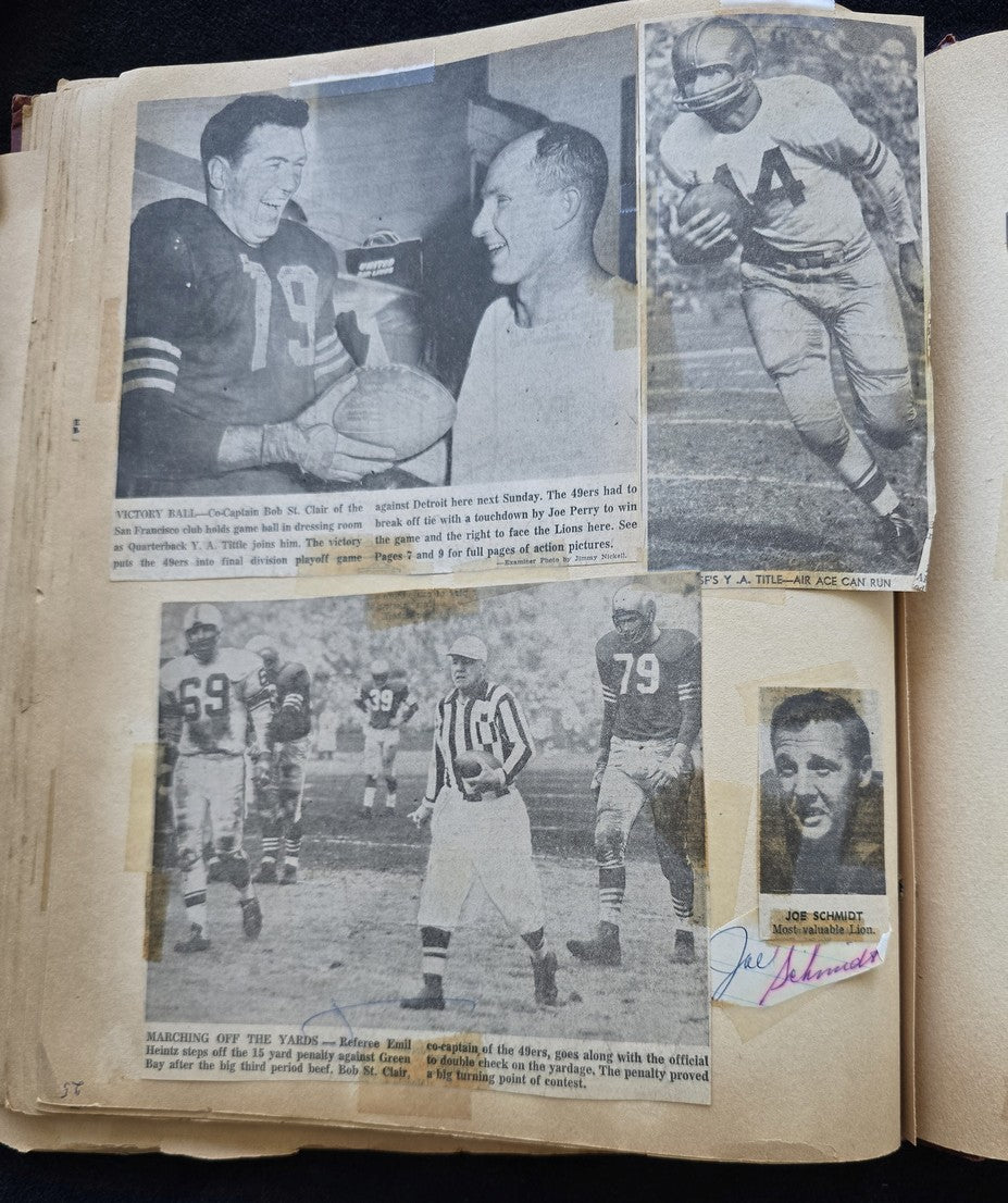 1950s Baseball Football Basketball Scrapbook /w Approximately 350 Autographs Rogers Hornsby x 3 Loaded