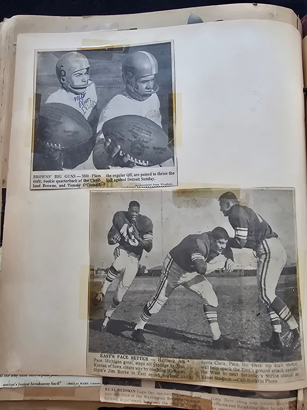 1950s Baseball Football Basketball Scrapbook /w Approximately 350 Autographs Rogers Hornsby x 3 Loaded