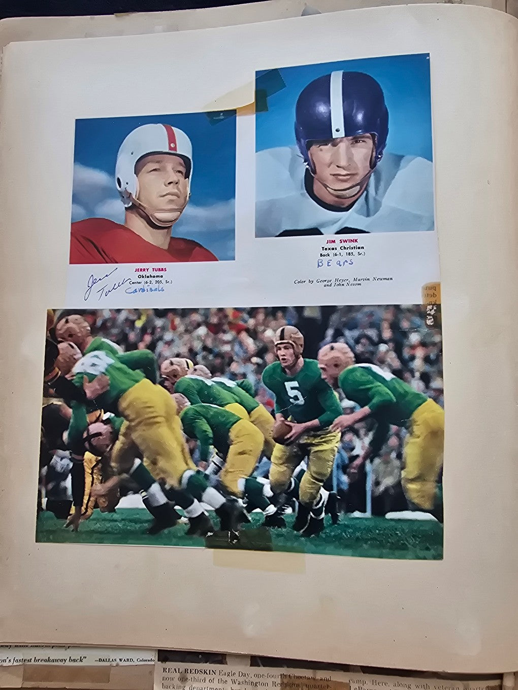 1950s Baseball Football Basketball Scrapbook /w Approximately 350 Autographs Rogers Hornsby x 3 Loaded