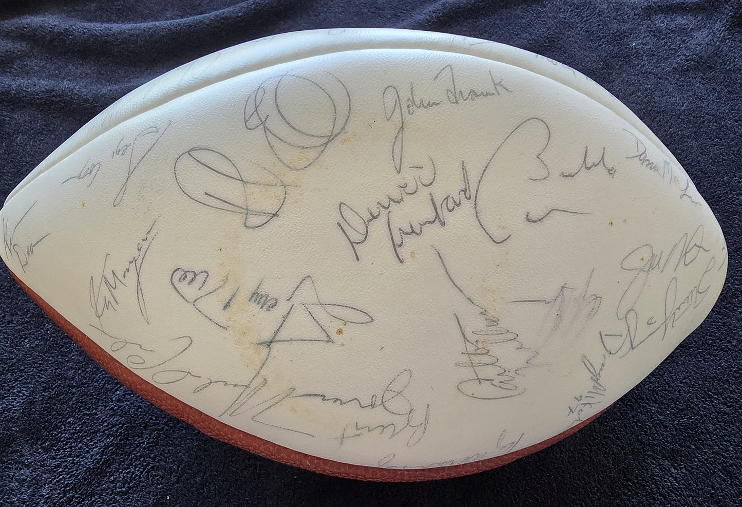1987 San Francisco 49ers Team Signed Football NFC West Champs /w 50-55 Autographs