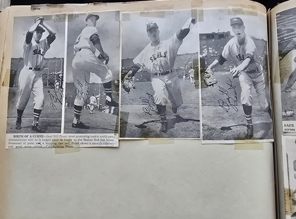 1950s Pacific Coast League San Francisco Seals Scrapbook /w Approximately 300 Autographs 14 X Joe Gordon HOF