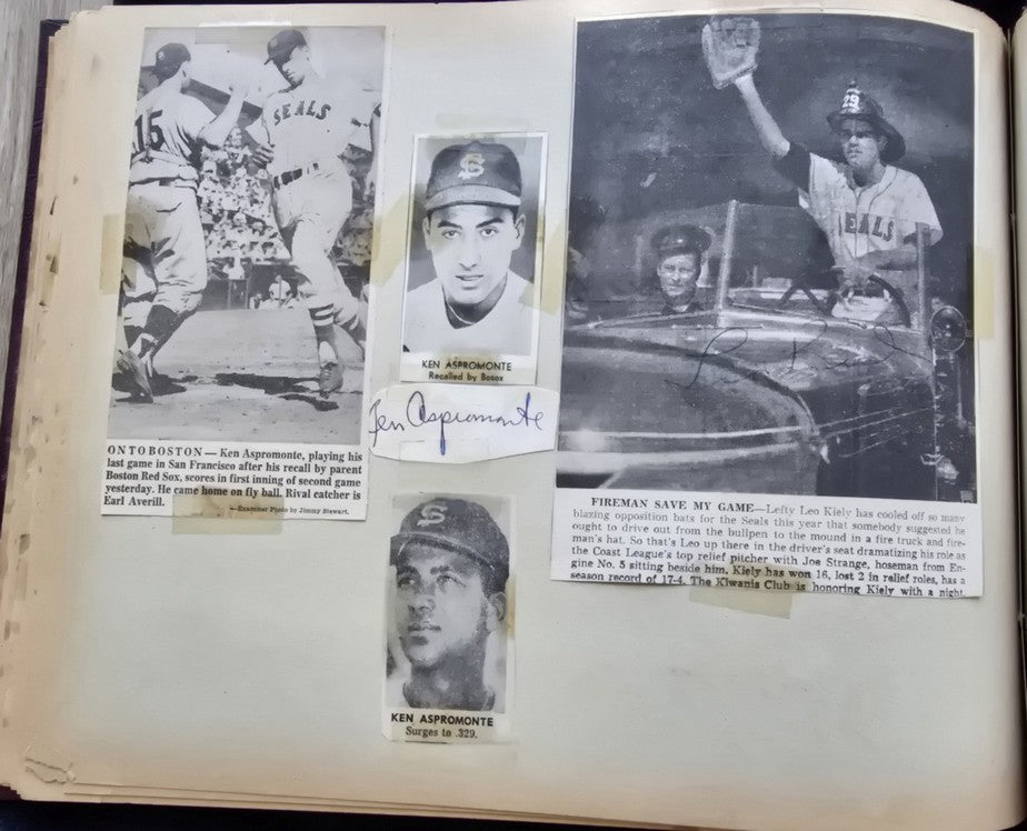 1950s Pacific Coast League San Francisco Seals Scrapbook /w Approximately 300 Autographs 14 X Joe Gordon HOF