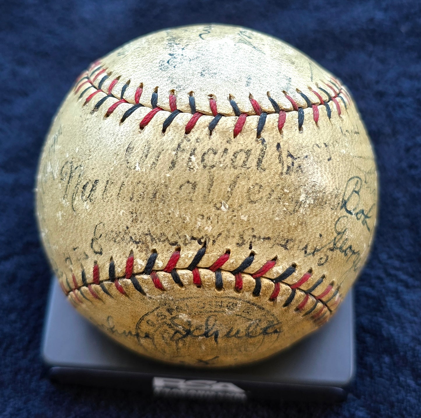 1927 St. Louis Cardinals Team Signed AUTO ONL (Heydler) Baseball /22 Sigs Grover Cleveland Alexander PSA/DNA LOA