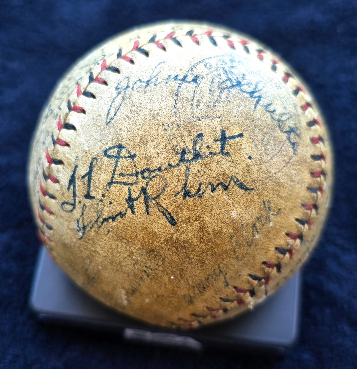 1927 St. Louis Cardinals Team Signed AUTO ONL (Heydler) Baseball /22 Sigs Grover Cleveland Alexander PSA/DNA LOA