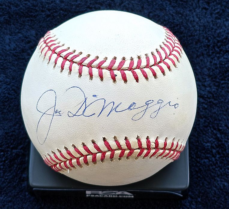 Joe DiMaggio Single Signed AUTO OAL (Budig) Baseball PSA/DNA LOA #2