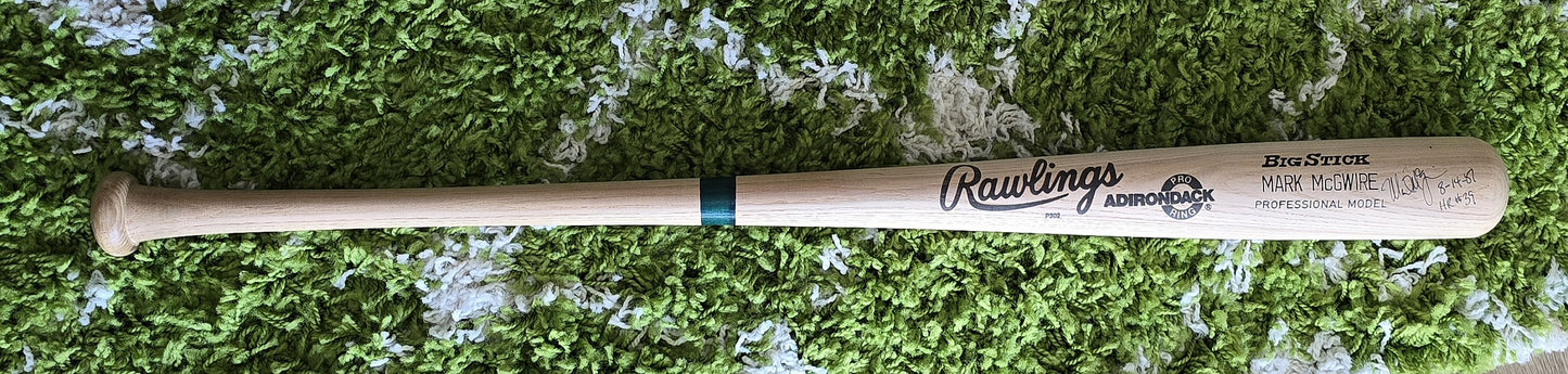 1987 Mark McGwire 39 Home Runs Signed AUTO Rawlings Adirondack Professional Model Bat PSA/DNA