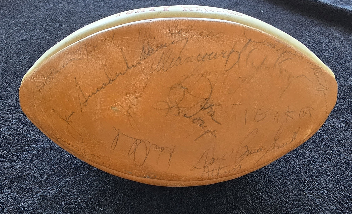 1973 San Francisco 49ers Team Signed Football NFC West Champs 45 + Autographs