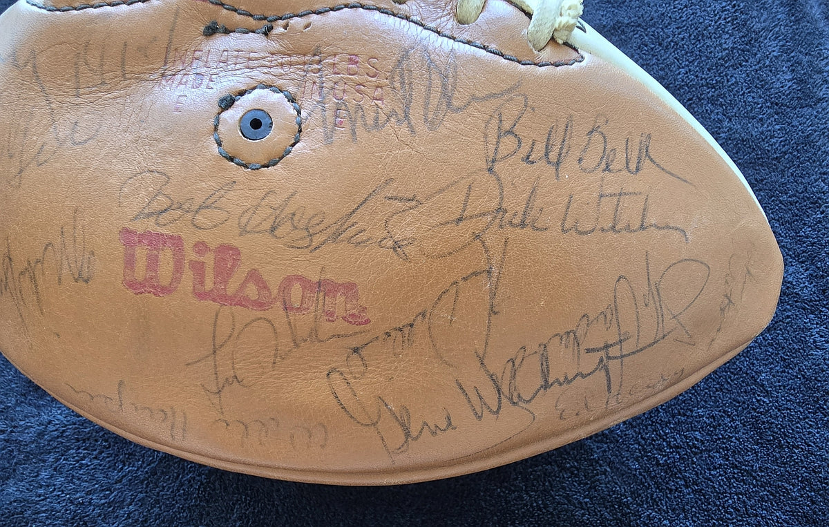 1973 San Francisco 49ers Team Signed Football NFC West Champs 45 + Autographs