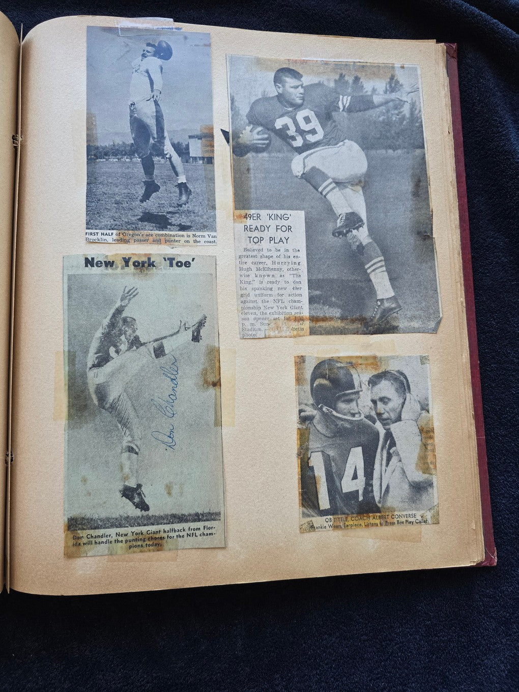 1950s Baseball Football Basketball Scrapbook /w Approximately 350 Autographs Rogers Hornsby x 3 Loaded