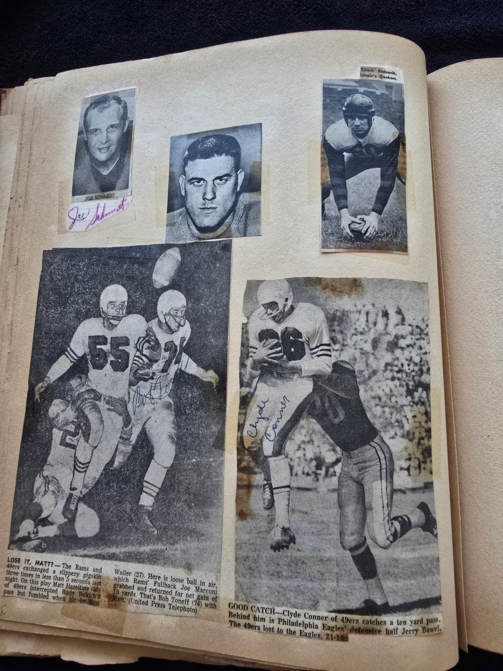 1950s Baseball Football Basketball Scrapbook /w Approximately 350 Autographs Rogers Hornsby x 3 Loaded