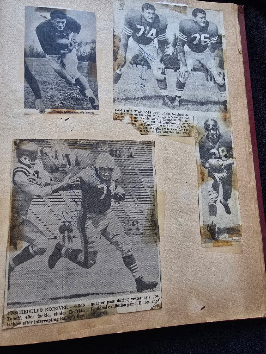 1950s Baseball Football Basketball Scrapbook /w Approximately 350 Autographs Rogers Hornsby x 3 Loaded