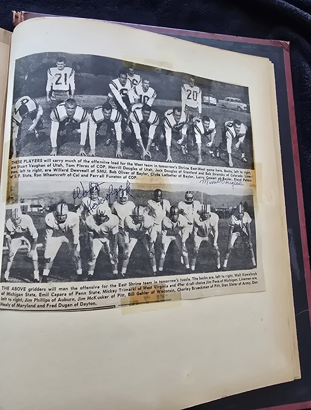 1950s Baseball Football Basketball Scrapbook /w Approximately 350 Autographs Rogers Hornsby x 3 Loaded