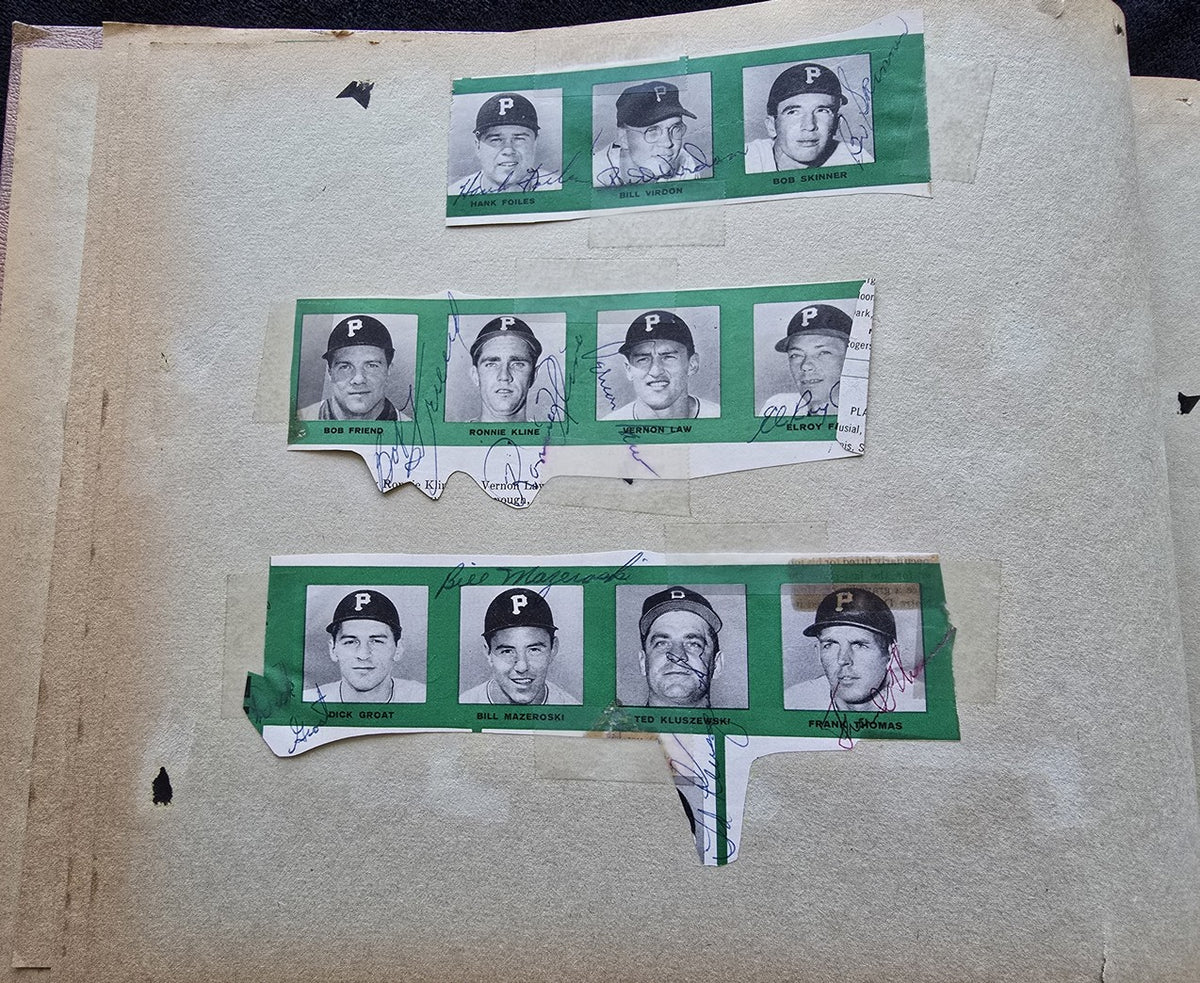 1958 National League Team Signed Autograph Album w/ 75 Plus AUTOS Gil Hodges Aaron Banks