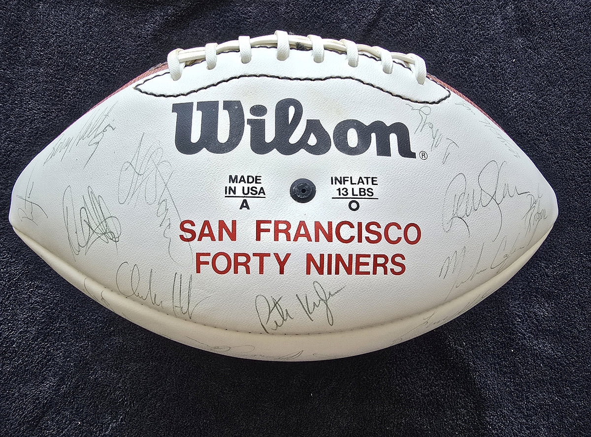 1988 San Francisco 49ers Super Bowl XXIII Champs Team Signed Football /w 45 plus Autographs