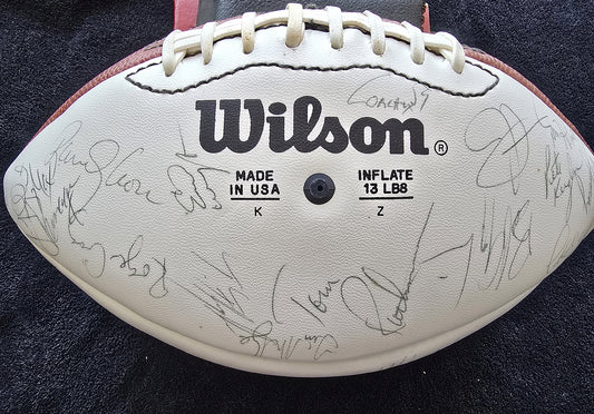 1987 San Francisco 49ers Team Signed Football NFC West Champs /w 50-55 Autographs