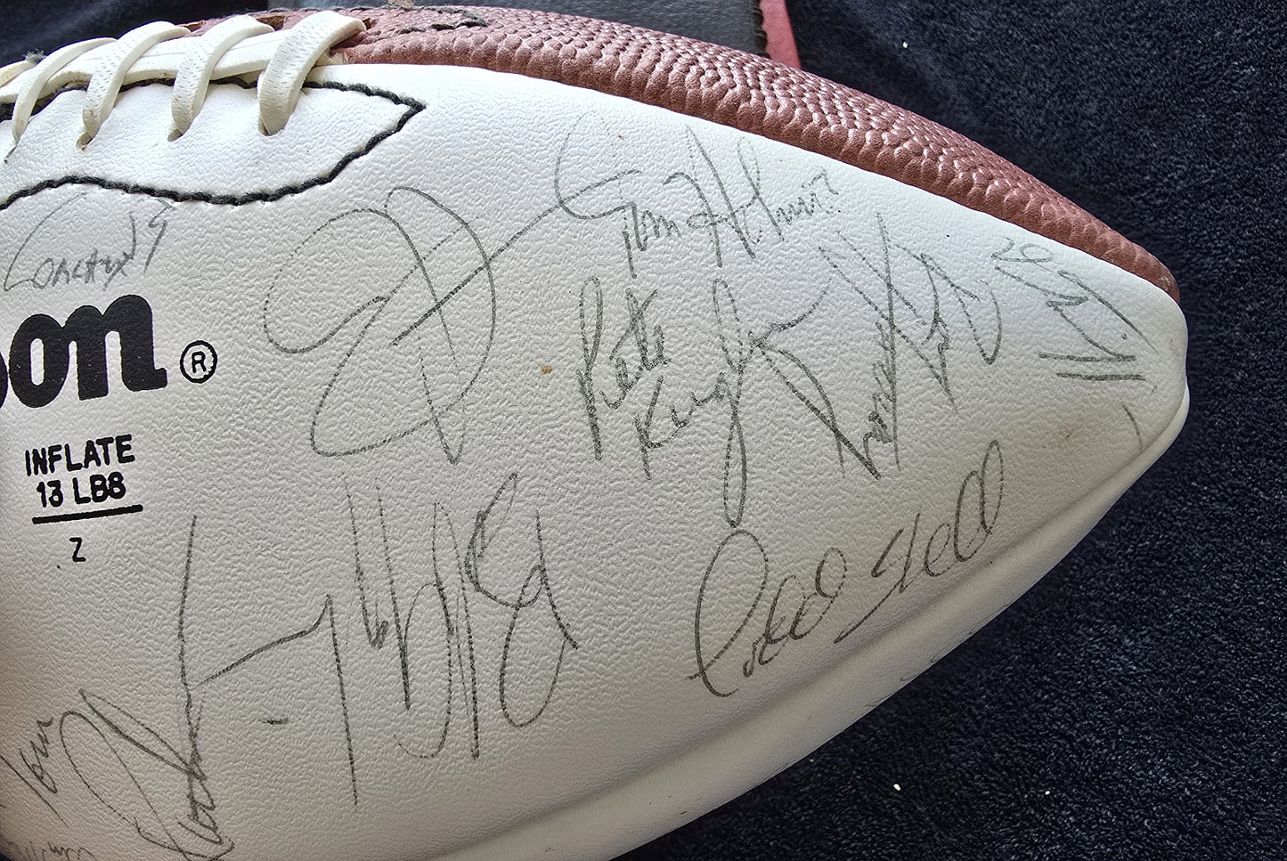 1987 San Francisco 49ers Team Signed Football NFC West Champs /w 50-55 Autographs