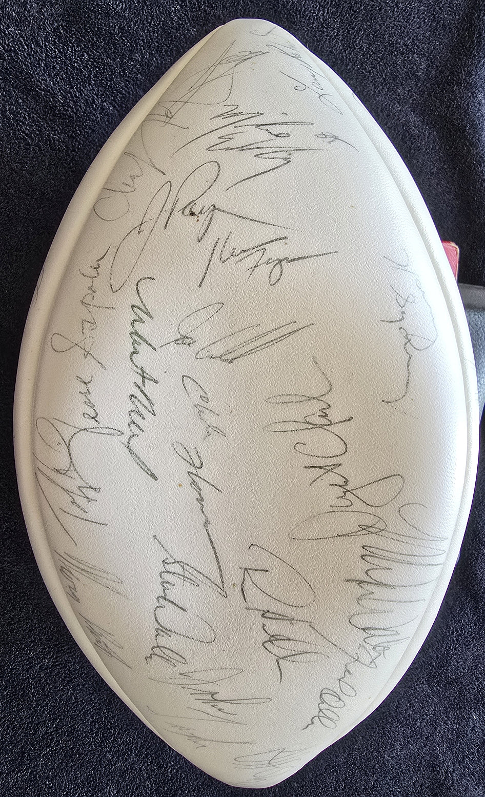 1987 San Francisco 49ers Team Signed Football NFC West Champs /w 50-55 Autographs