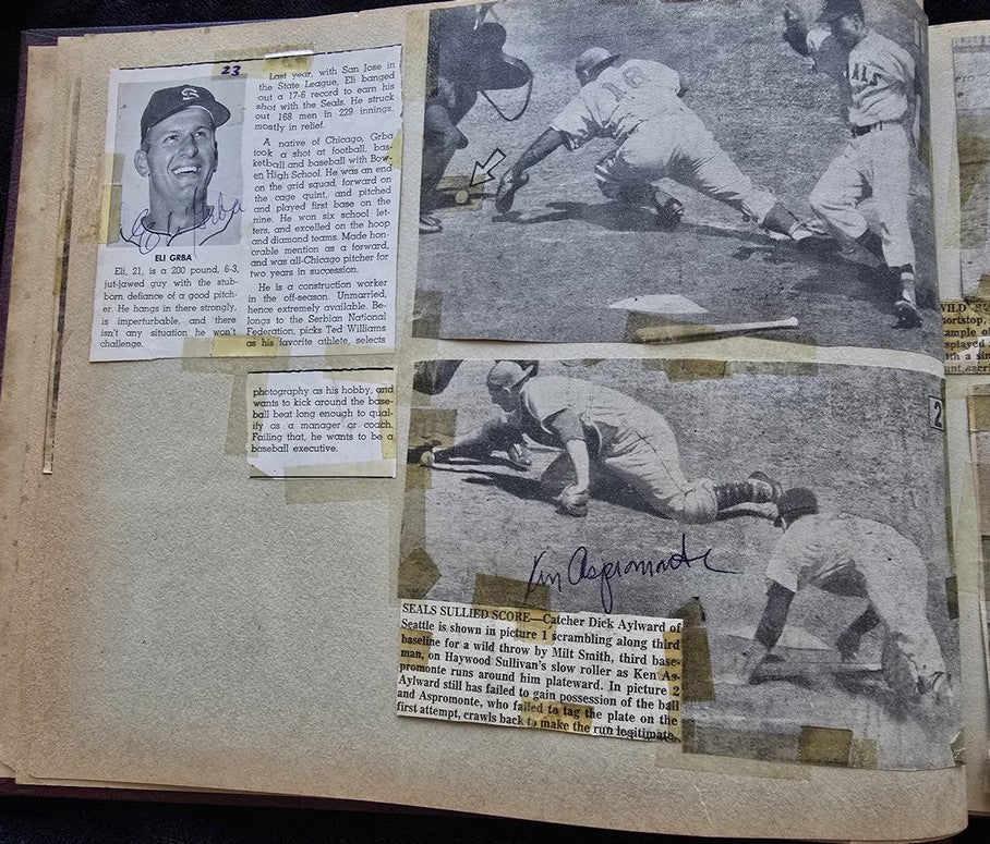 1950s Pacific Coast League San Francisco Seals Scrapbook /w Approximately 300 Autographs 14 X Joe Gordon HOF