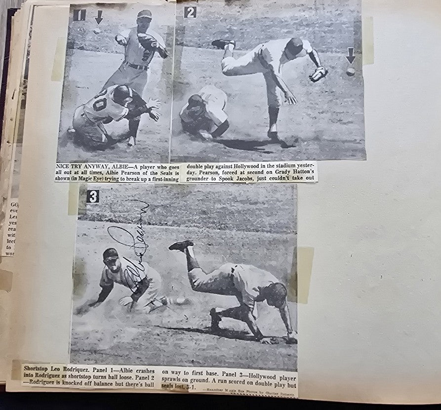 1950s Pacific Coast League San Francisco Seals Scrapbook /w Approximately 300 Autographs 14 X Joe Gordon HOF