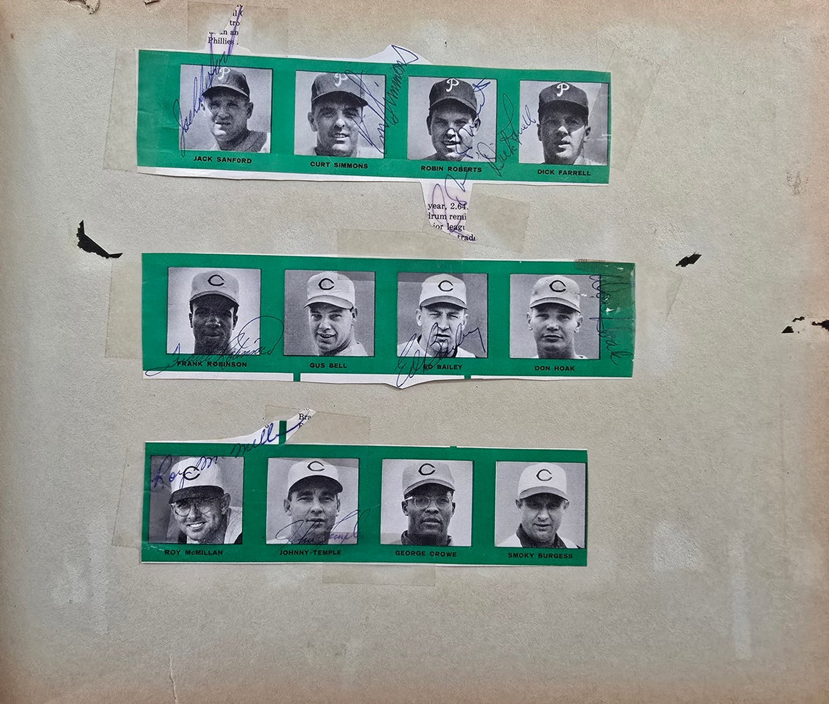 1958 National League Team Signed Autograph Album w/ 75 Plus AUTOS Gil Hodges Aaron Banks