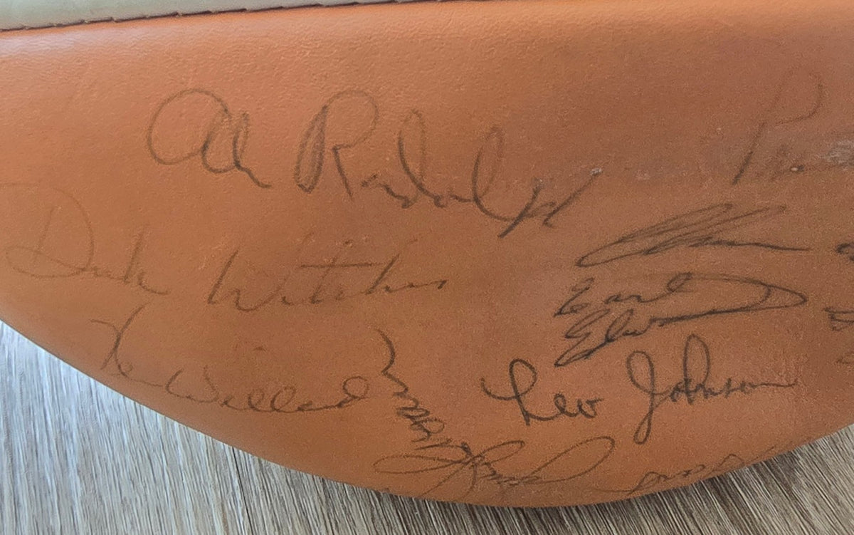 1970 San Francisco 49ers Team Signed Football 1st NFC West Championship 40 Plus Autographs