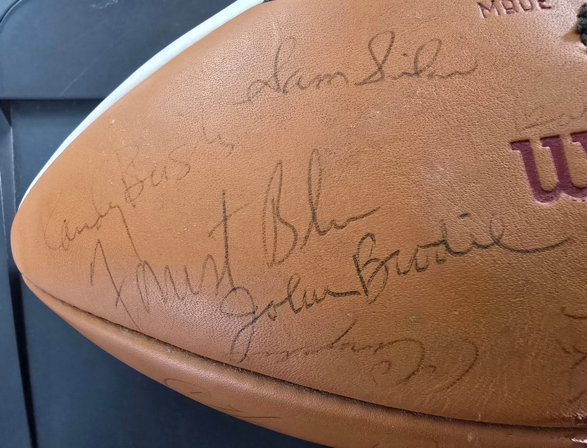 1970 San Francisco 49ers Team Signed Football 1st NFC West Championship 40 Plus Autographs