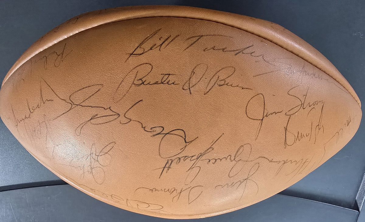 1970 San Francisco 49ers Team Signed Football 1st NFC West Championship 40 Plus Autographs