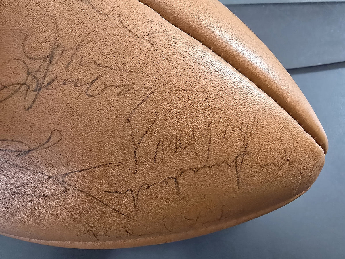 1970 San Francisco 49ers Team Signed Football 1st NFC West Championship 40 Plus Autographs