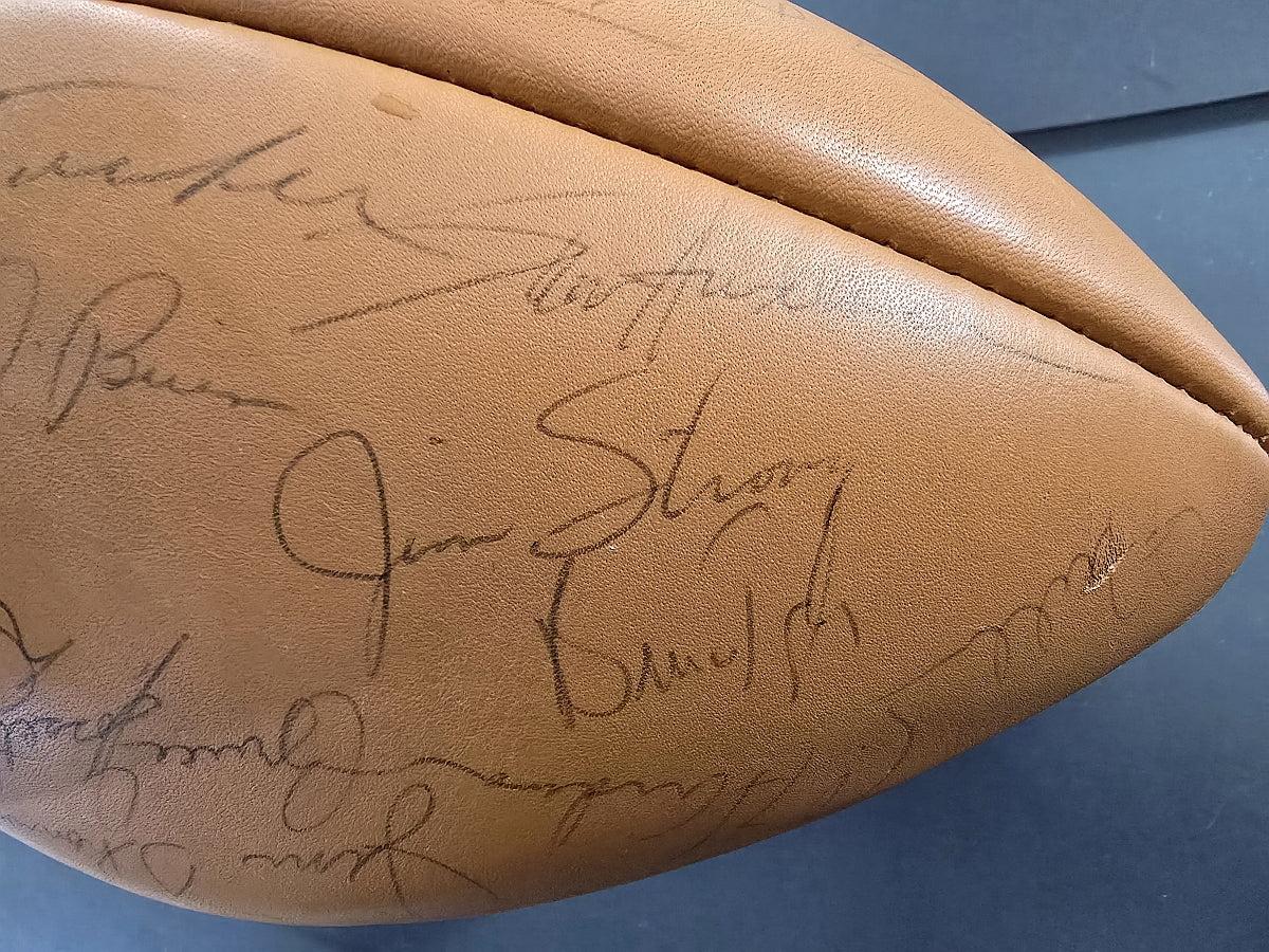 1970 San Francisco 49ers Team Signed Football 1st NFC West Championship 40 Plus Autographs