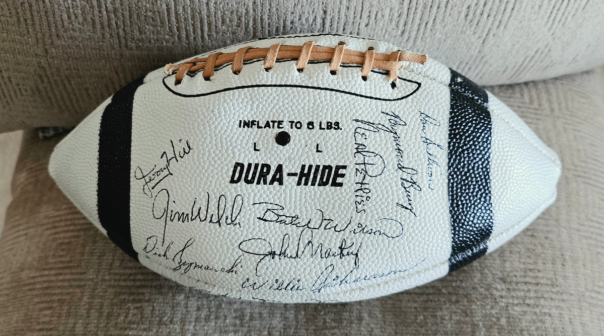 1965 Baltimore Colts Team Signed Football Western Conference Champs w/ 38 Autographs