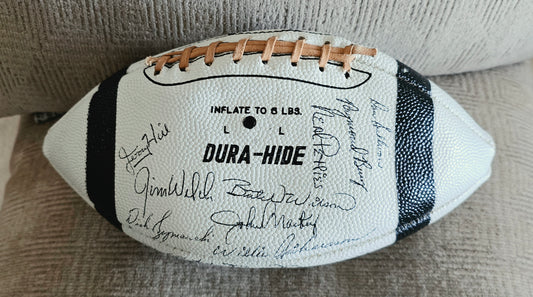 1965 Baltimore Colts Team Signed Football Western Conference Champs w/ 38 Autographs