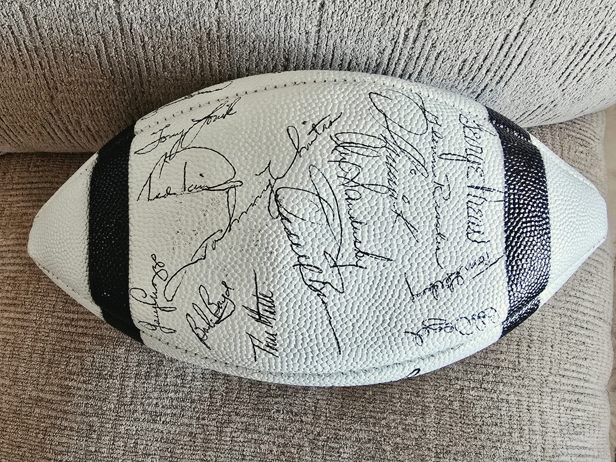 1965 Baltimore Colts Team Signed Football Western Conference Champs w/ 38 Autographs